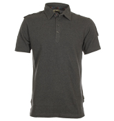 One True Saxon Osgar Charcoal Polo Shirt