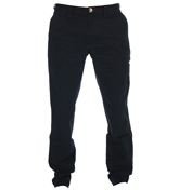 One True Saxon Peakirk Navy Chino Trousers -