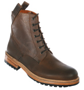 One True Saxon Redmaine Brown Leather Boots