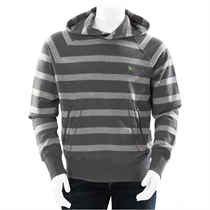 One True Saxon Stripe Hoodie Grey
