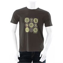 T Shirt Square Print Black