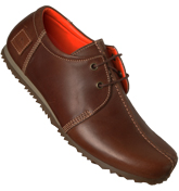 Tan Lace Up Leather Shoes