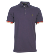 One True Saxon Tupton Purple Pique Polo Shirt
