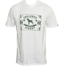 One True Saxon White T-Shirt with Green Design