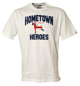 One True Saxon White T-Shirt with Union Jack Dog