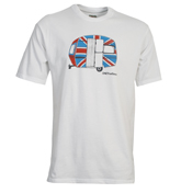 One True Saxon White Union Jack Caravan T-Shirt