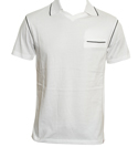 One True Saxon White V-Neck Polo Shirt