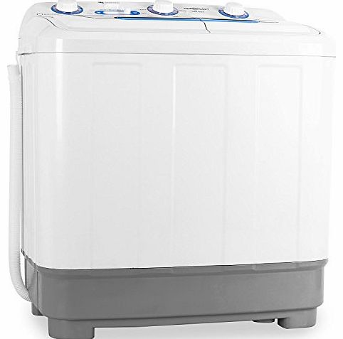  DB004 Mini Camping Washing Machine (5.8kg Max Load, 160W Spin Cycle & Quiet operation) - White