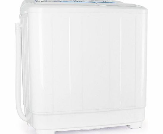  DB005 XXL Camping Washing Machine (8.5kg Max Load, 160W Spin Cycle amp; Quiet operation) - White