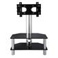 Onei Solutions Black Glass Cantilever Stand for