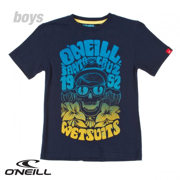 Oneill Boys Malibu T-Shirt - Blue Print