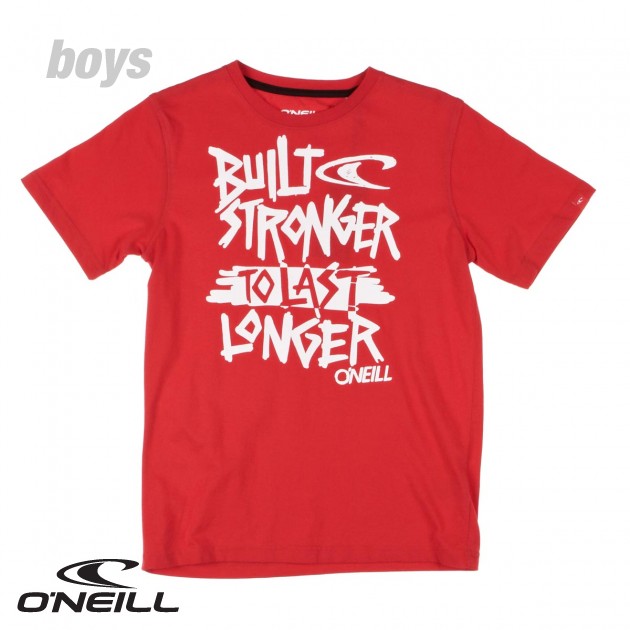 Boys Raglan T-Shirt - Oneill Red