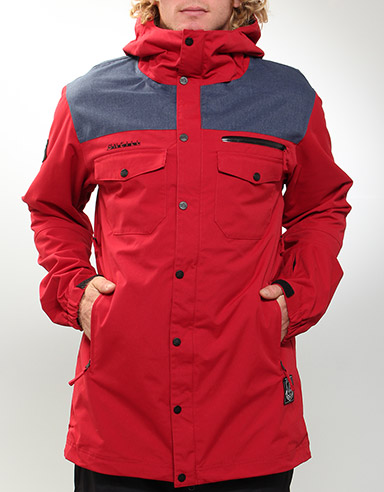 Button Up 10k Snow jacket - Rio Red