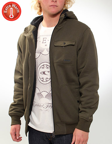 ONeill Clash Superfleece Sherpa lined zip hoody
