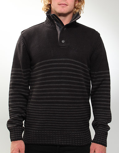 ONeill Explorer Zip neck jumper - Black Out