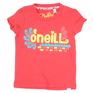 O`Neill Girls Girls Toddler ONeill Aisha T-Shirt. Neon Red