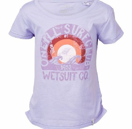 O`Neill Girls Oceanside T-Shirt Purple Heather