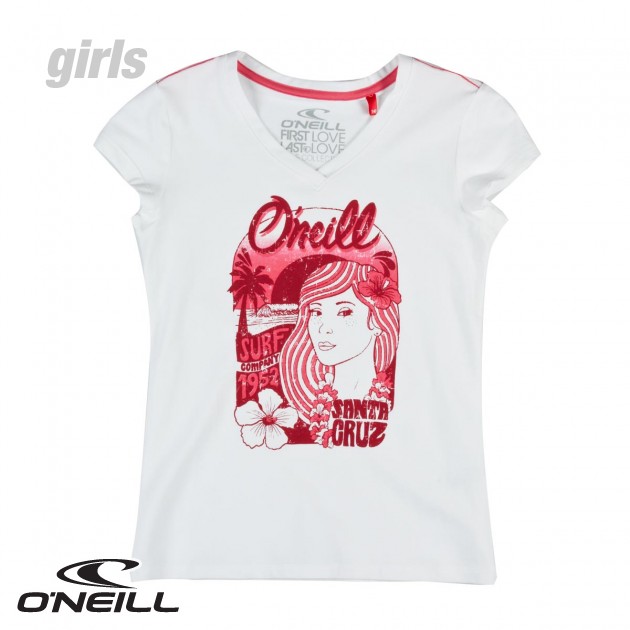 O`Neill Girls ONeill Cloud T-Shirt - Super White