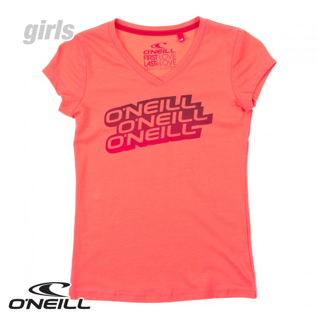 O`Neill Girls ONeill Marie T-Shirt - Calypso Coral