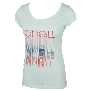 O`Neill Ladies Ladies ONeill Hiro Powder T-Shirt. White