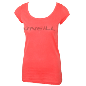 O`Neill Ladies Ladies ONeill Tyche T-Shirt. Neon Tangerine Pink