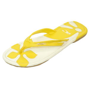 Ladies ONeill Gritt Flip Flops. Banana Yellow