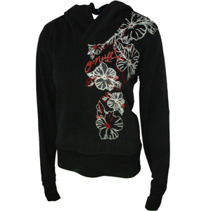 Ladies ONeill Sona Hooded Sweat. Black Out