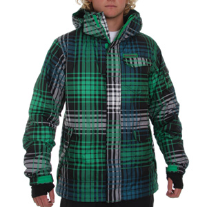 Magnus Snowboarding jacket - Green AOP
