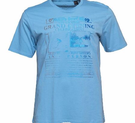 O`Neill Mens Grand Opening T-Shirt Stone Blue