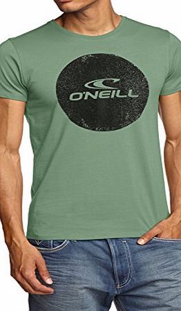 ONeill Mens LM Surfival Crew Neck Short Sleeve T-Shirt, Feldspar Green, Medium