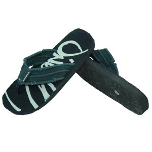Mens ONeill Chad Flip Flops. Black Out