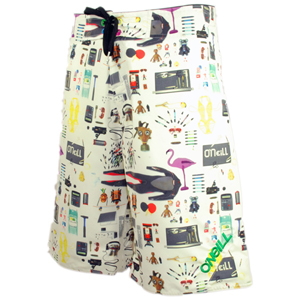 O`Neill Mens Mens ONeill Collector Boardshort. White