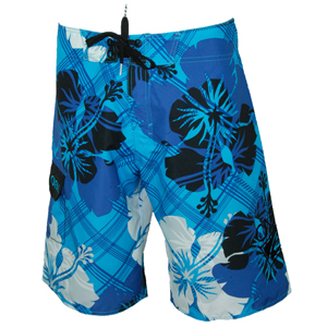 O`Neill Mens Mens ONeill Flowercheck Boardshort. Pure Cyan