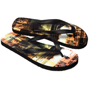 Mens ONeill George Flip Flops. Black Out
