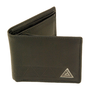 O`Neill Mens Mens ONeill Leather 3Fold Wallet. Black