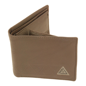 O`Neill Mens Mens ONeill Leather 3Fold Wallet. Brown