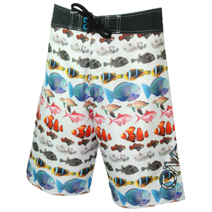 O`Neill Mens Mens ONeill Sealife Boardshort. Super White