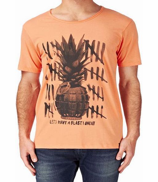 O`Neill Mens ONeill Explosion T-shirt - Coral Sun