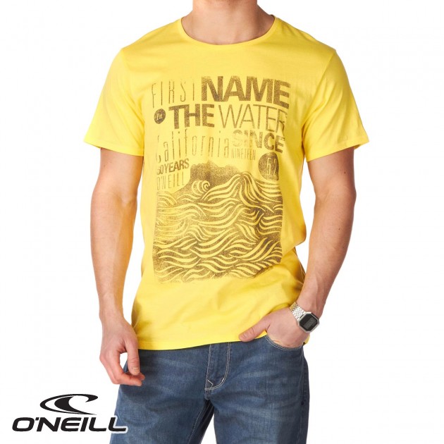 O`Neill Mens ONeill First Name T-Shirt - Sticky Yellow