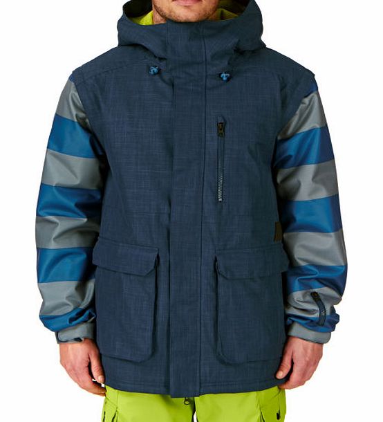 O`Neill Mens ONeill Pm Mutant Snow Jacket - Blue Wing
