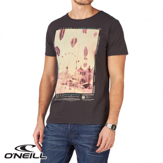 O`Neill Mens ONeill Santa Cruz Pier T-Shirt - Antracite