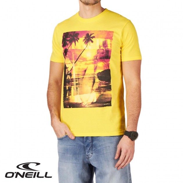 O`Neill Mens ONeill Shorebreak T-Shirt - Sticky Yellow