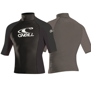 O`Neill Mens O`Neill Skin SS Turtleneck Rashguard. Black