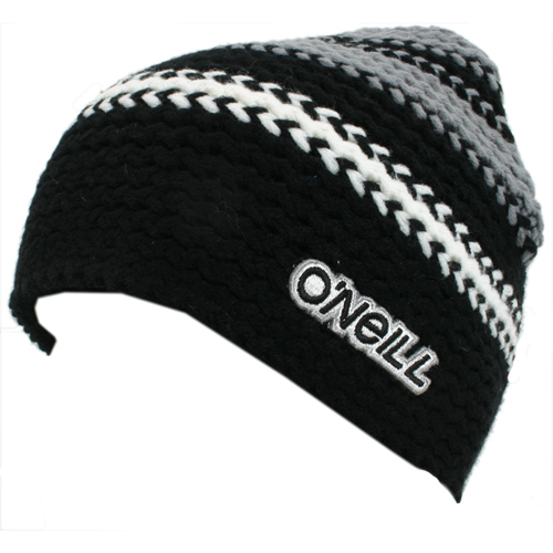 O`Neill Mens O`Neill Striped Beanie 901 Black Out