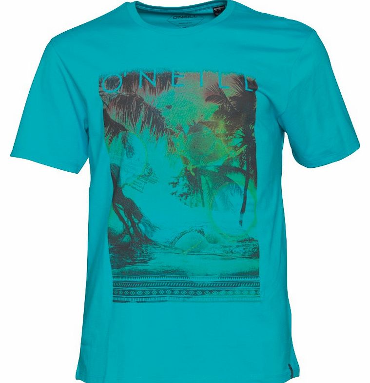 O`Neill Mens Paradise T-Shirt Teal Blue