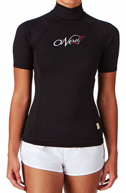 O`Neill Skin Turtleneck Womens Rash Vest - Black