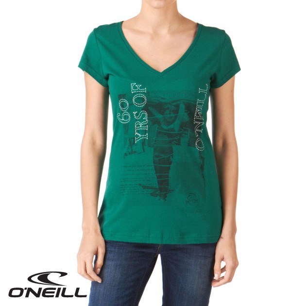 O`Neill Womens ONeill Fontana T-Shirt - Lake Green