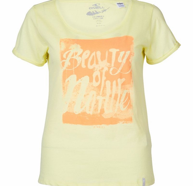 O`Neill Womens Outrigger T-Shirt Tender Yellow