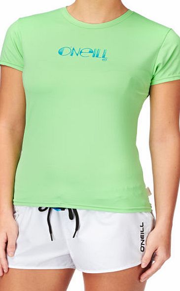O`Neill Womens Skins Short Sleeve Surf Tee - Mint