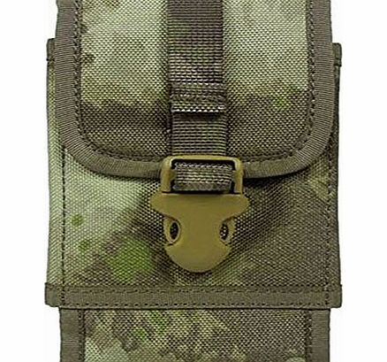 OneTigris MOLLE Tactical Smartphone Pouch for iPhone6 iPhone6 Plus, Galaxy Note, Blackberry 8300, HTC One Max (A-TACS Camo)